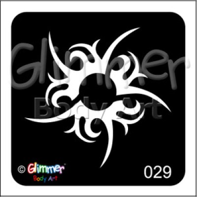 Glitter tattoo 029 Tribal Swirl Pack Of 5  Glitter tattoo 029 Tribal Swirl Pack Of 5